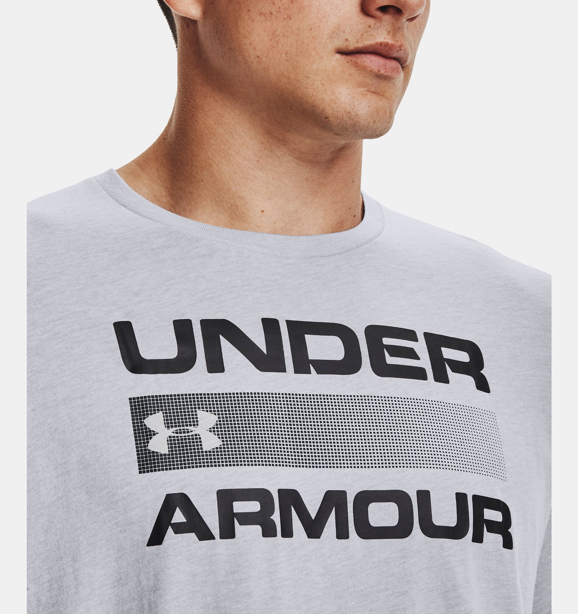 T-Shirt En Coton Texturé Chargé Under Armour Hommes UA Team Issue 